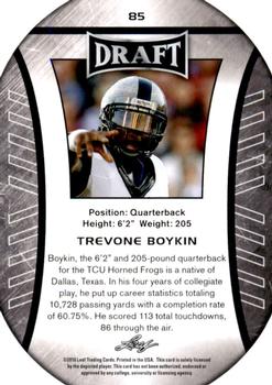 2016 Leaf Draft - Gold #85 Trevone Boykin Back