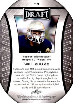 2016 Leaf Draft - Gold #90 Will Fuller Back