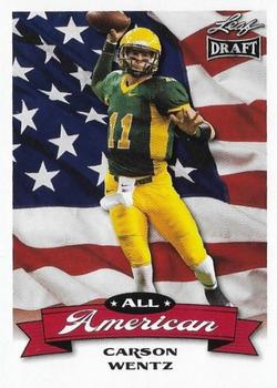 2016 Leaf Draft - All American #AA-02 Carson Wentz Front
