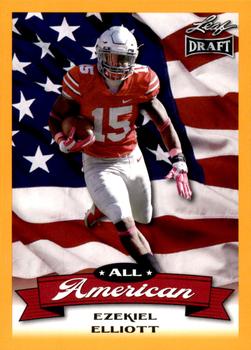 2016 Leaf Draft - All American Gold #AA-06 Ezekiel Elliott Front