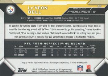 2015 Topps Take It to the House #60 Le'Veon Bell Back
