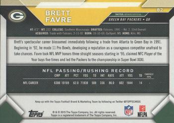2015 Topps Take It to the House #82 Brett Favre Back