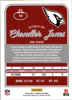 2016 Donruss #10 Chandler Jones Back