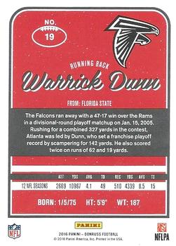 2016 Donruss #19 Warrick Dunn Back
