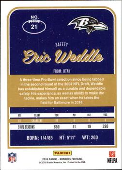 2016 Donruss #21 Eric Weddle Back