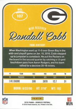 2016 Donruss #107 Randall Cobb Back