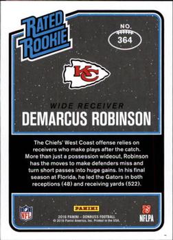 2016 Donruss #364 Demarcus Robinson Back