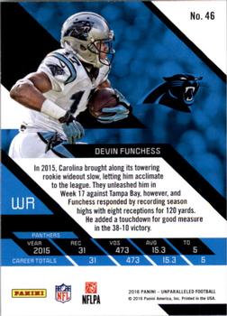 2016 Panini Unparalleled #46 Devin Funchess Back