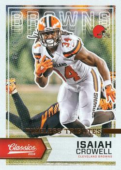 2016 Panini Classics - Timeless Tributes Bronze #32 Isaiah Crowell Front