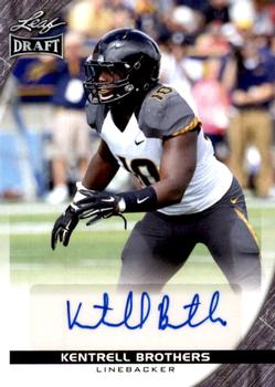 2016 Leaf Draft - Autographs #A-KB1 Kentrell Brothers Front