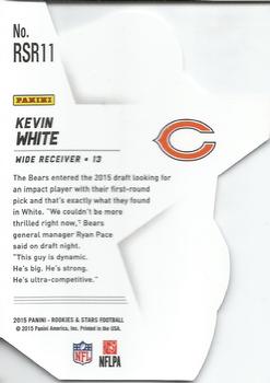 2015 Panini Rookies & Stars - Rookies Die Cuts Red #RSR11 Kevin White Back