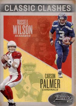 2016 Panini Classics - Classic Clashes #3 Russell Wilson / Carson Palmer Front