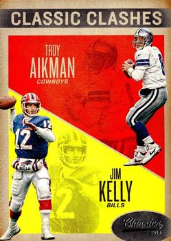 2016 Panini Classics - Classic Clashes #4 Jim Kelly / Troy Aikman Front