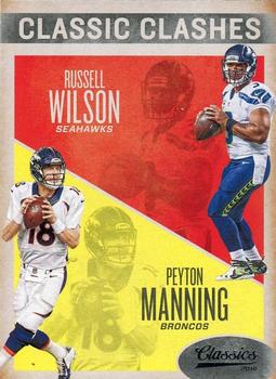 2016 Panini Classics - Classic Clashes #8 Russell Wilson / Peyton Manning Front