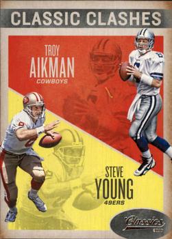 2016 Panini Classics - Classic Clashes #9 Steve Young / Troy Aikman Front