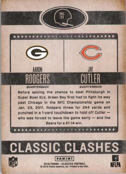 2016 Panini Classics - Classic Clashes #11 Aaron Rodgers / Jay Cutler Back
