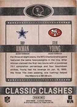 2016 Panini Classics - Classic Clashes Bronze #9 Steve Young / Troy Aikman Back