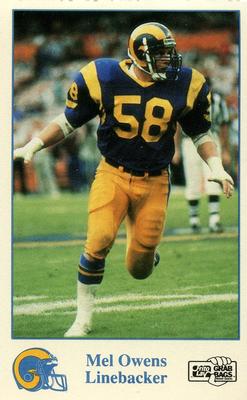 1989 Frito Lay Los Angeles Rams #6 Mel Owens Front