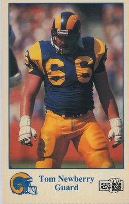 1989 Frito Lay Los Angeles Rams #11 Tom Newberry Front