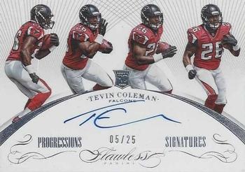 2015 Panini Flawless - Flawless Progressions Signatures #FPS-TC Tevin Coleman Front