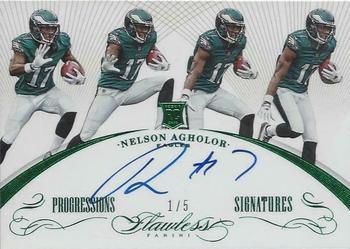 2015 Panini Flawless - Flawless Progressions Signatures Emerald #FPS-NA Nelson Agholor Front