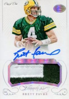 2015 Panini Flawless - Greats Patches Autographs Platinum #GPA-BF Brett Favre Front