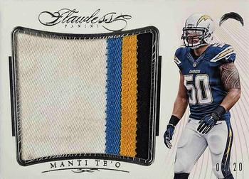 2015 Panini Flawless - Patches #P-MT Manti Te'o Front