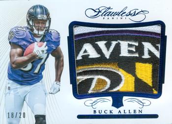 2015 Panini Flawless - Rookie Patches Blue #RP-BA Buck Allen Front