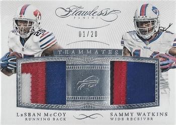 2015 Panini Flawless - Teammates Patches #LMSW LeSean McCoy / Sammy Watkins Front