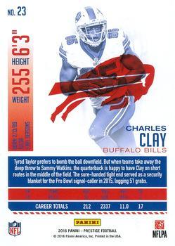 2016 Panini Prestige - Xtra Points Red #23 Charles Clay Back
