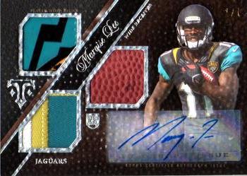 2014 Topps Triple Threads - Autographed Relics Pigskin Siver Rainbow Foil #132 Marqise Lee Front