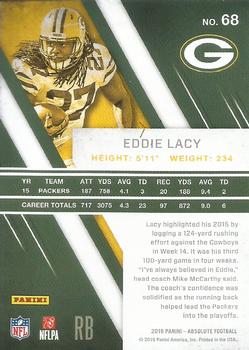 2016 Panini Absolute #68 Eddie Lacy Back