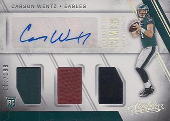 2016 Panini Absolute #202 Carson Wentz Front