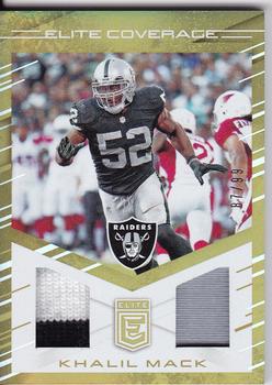 2016 Donruss Elite - Elite Coverage #EC-KM Khalil Mack Front