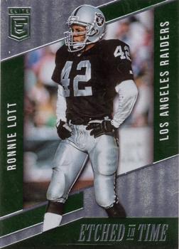 2016 Donruss Elite - Etched in Time Green #ET-RL Ronnie Lott Front