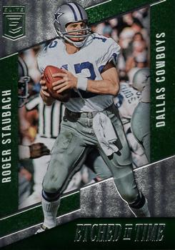 2016 Donruss Elite - Etched in Time Green #ET-RS Roger Staubach Front