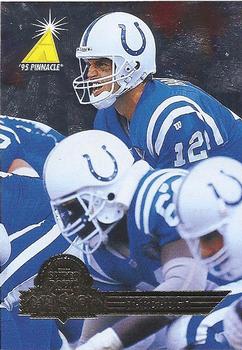 1996 Pinnacle Super Bowl Card Show #7 Jim Harbaugh Front
