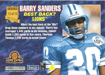 1996 Pinnacle Super Bowl Card Show #13 Barry Sanders Back