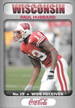 2006 Wisconsin Badgers Program Cards #NNO Paul Hubbard Front