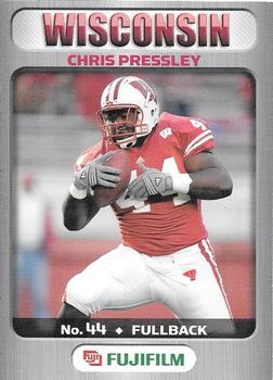 2006 Wisconsin Badgers Program Cards #NNO Chris Pressley Front