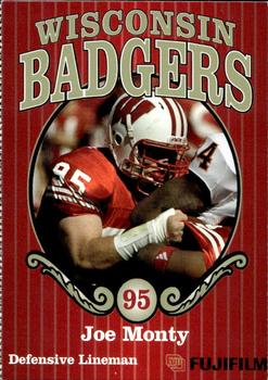 2005 Wisconsin Badgers Program Cards #14 Joe Monty Front