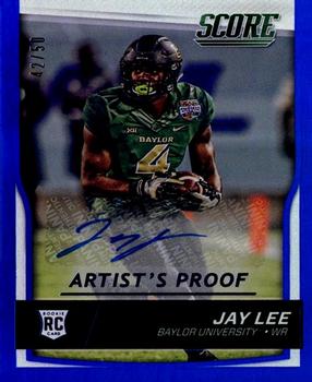 2016 Score - Rookie Signatures Jumbo Artist's Proof #358 Jay Lee Front