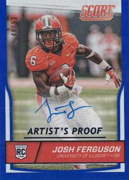 2016 Score - Rookie Signatures Jumbo Artist's Proof #432 Josh Ferguson Front
