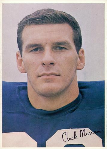 1965 New York Giants Color Picture Pack #NNO Chuck Mercein Front