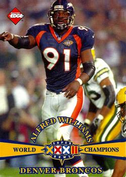 1998 Collector's Edge Super Bowl XXXII - Denver Broncos B Prefix #B12 Alfred Williams Front