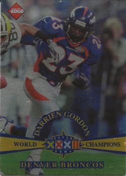 1998 Collector's Edge Super Bowl XXXII - Denver Broncos B Prefix Silver #B7 Darrien Gordon Front