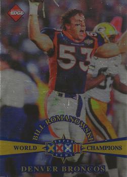 1998 Collector's Edge Super Bowl XXXII - Denver Broncos B Prefix Silver #B8 Bill Romanowski Front