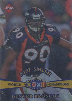 1998 Collector's Edge Super Bowl XXXII - Denver Broncos B Prefix Silver #B9 Neil Smith Front