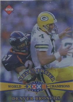 1998 Collector's Edge Super Bowl XXXII - Denver Broncos B Prefix Silver #B11 Steve Atwater Front