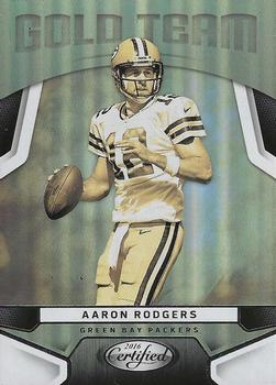 2016 Panini Certified - Gold Team #4 Aaron Rodgers Front
